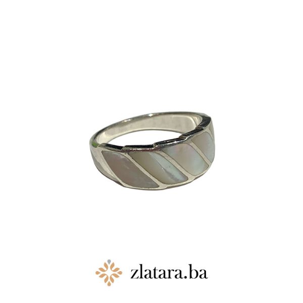 Bijeli labud prsten - Srebro 925